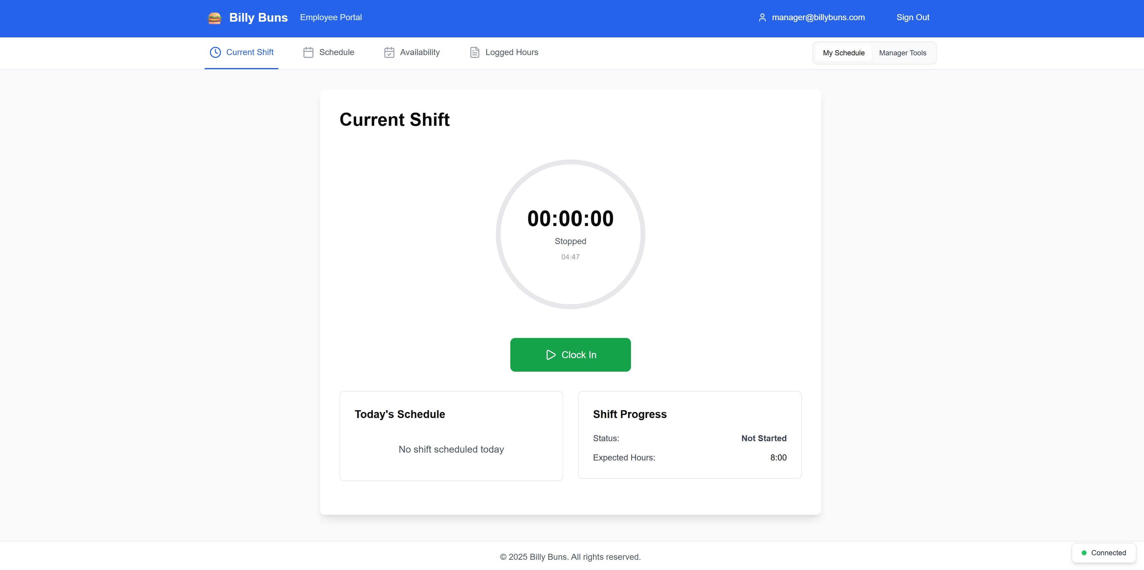 Billy Buns Medewerkersportaal